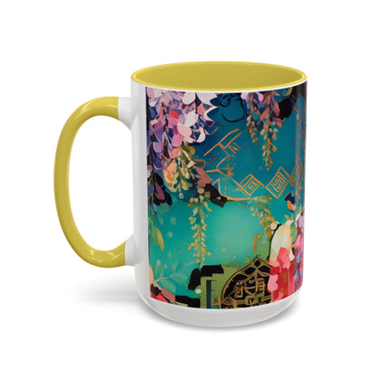 Golden Wisteria Symphony Colorful Mugs (11oz, 15oz)