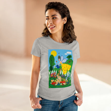 Garden Magic Women's Midweight Cotton Tee
