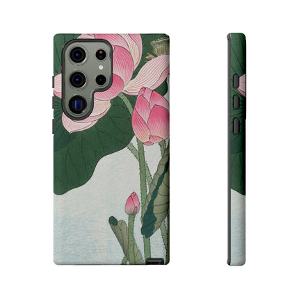 Blooming Lotus Flowers by Ohara Koson Phone Cases