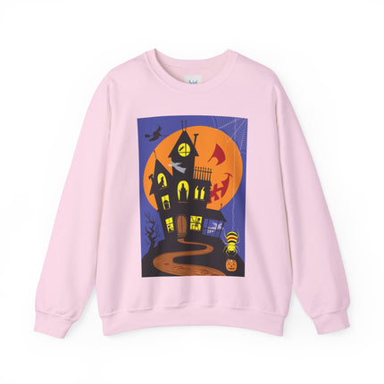 Halloween Night at the Haunted House Unisex Heavy Blend™ Crewneck Sweatshirt