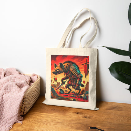The Cunning Scavenger Cotton Canvas Tote Bag – Grit, Wit & Relentless Survival