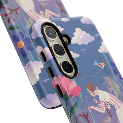 🐠🌸 The Enchanted Aquarium Garden Phone Case – Art Deco Underwater Fantasy