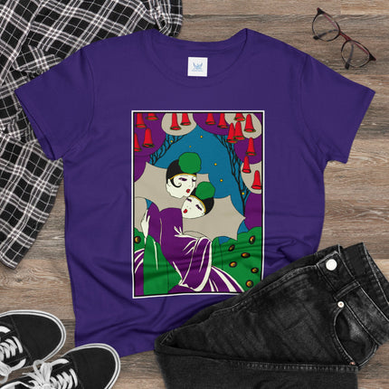 Two Pierrots Women's Midweight Cotton Tee