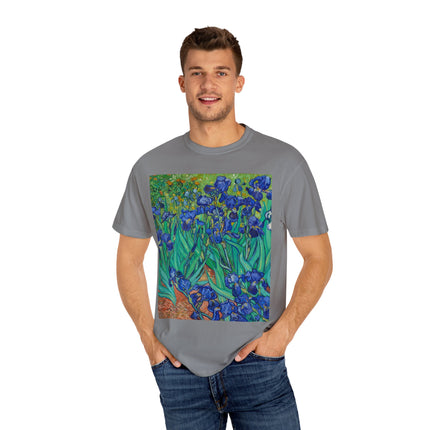 Irises by Van Gogh Unisex Garment-Dyed T-shirt