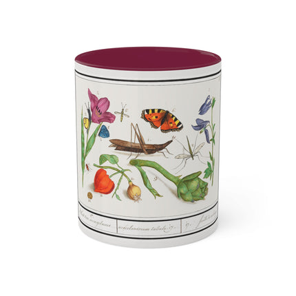 Natural History Ensemble, No. 17 by Anselmus Boëtius de Boodt Colorful Mugs, 11oz
