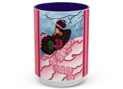 Winter Rose Empress Colorful Mugs (11oz, 15oz)