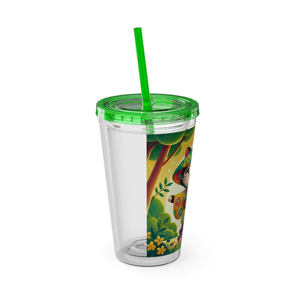 Firefly Dance on Wheels Sunsplash Tumbler with Straw, 16oz