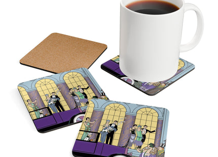 Au Revoir by George Barbier Corkwood Coaster Set