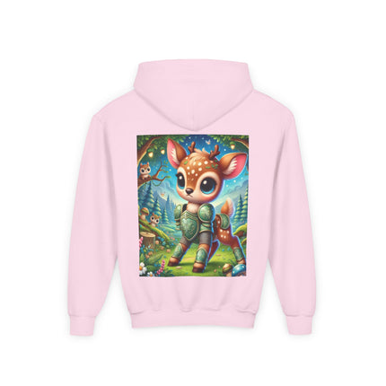 Fawn Defender Youth Hooded Sweatshirt – Gentle Courage & Forest Magic