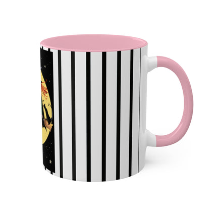 A Witch’s Moonlit Flight Colorful Mugs, 11oz