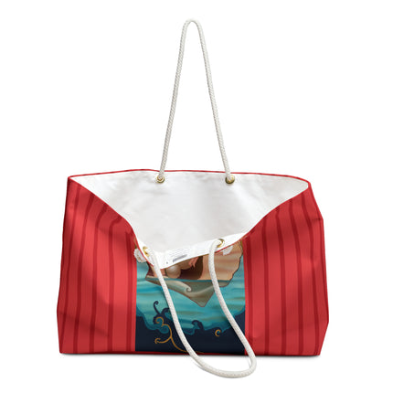 Seaside Serenity: A Glamorous Journey of Pearls and Sailboats Weekender Bag