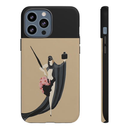 Dancer with Ink & Blossoms Phone Case – Elegant Grace & Artistic Poise