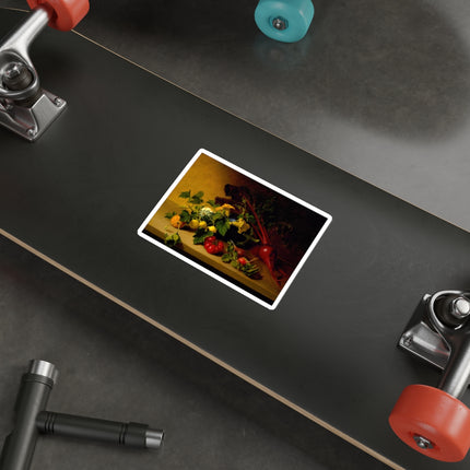 Still Life with Vegetables by James Peale Die-Cut Stickers (5 Sizes)