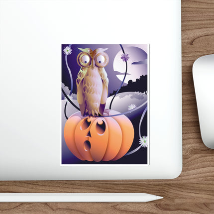 The Startled Pumpkin Die-Cut Stickers (5 Sizes)