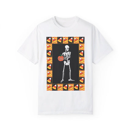 Candy Corn Skeleton Unisex Garment-Dyed T-shirt