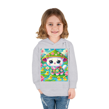 Lily Pond Stroll Toddler Pullover Fleece Hoodie