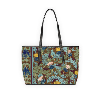 Crows, Cicadas and Thistles by Maurice Pillard Verneuil PU Leather Shoulder Bag
