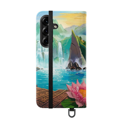 🐉💎 Wisdom's Guardian Flip Case – Dragon's Embrace & Eternal Wisdom