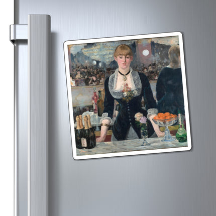 A Bar at the Folies-Bergère by Edouard Manet Magnets (3 Sizes)