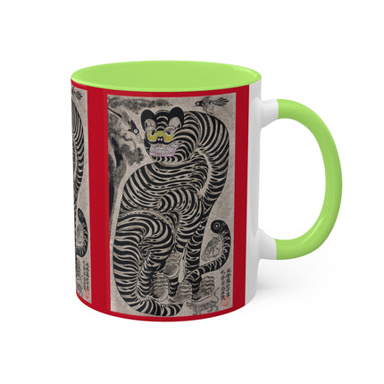Talismanic Tiger Colorful Mugs, 11oz