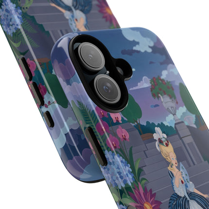 🦚🌸 The Peacock Garden Terrace Phone Case – Art Deco Floral Elegance