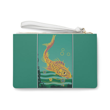 Golden Serenity Clutch Bag