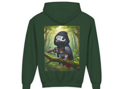 The African Grey Sentinel Youth Heavy Blend Hooded Sweatshirt