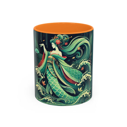 Mermaid Queen Rising from the Deep Colorful Mugs (11oz, 15oz)
