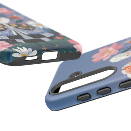 🌸🎀 The Grand Floral Promenade Phone Case – Art Deco Fashion Fantasy