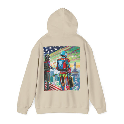 NSA Cyber Punk Computer Hacking Team – Heavy Blend™ Hooded Sweatshirt