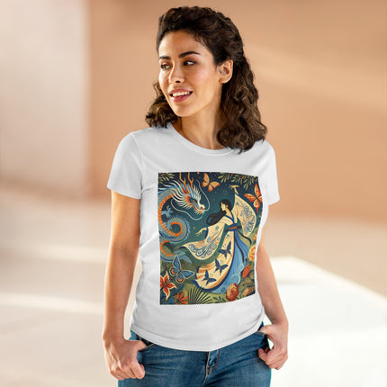 Fairy Waltz in the Butterfly Garden Cotton Tee