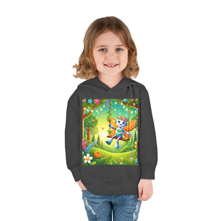 Robot Fairy Toddler Pullover Fleece Hoodie