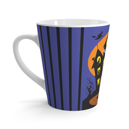 Halloween Night at the Haunted House Latte Mug
