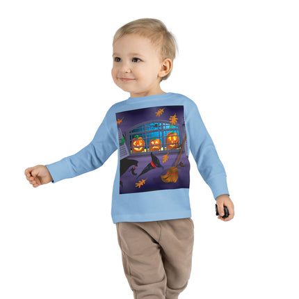Whimsical Halloween Mischief Toddler Long Sleeve Tee