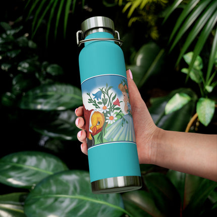 Fairy and Dapper Chick Copper Vacuum Insulated Bottle, 22 oz