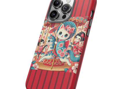 Geisha Kitten's Enchanted Carousel Phone Cases