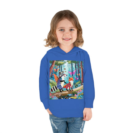 Whimsical Woodland Toddler Pullover Fleece Hoodie