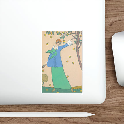 Le Verger by Georges Lepape Die-Cut Stickers (5 Sizes)
