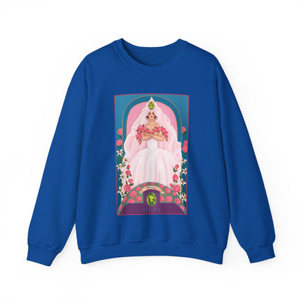 August & Peridot (from the Gem Series) by Sofia Chiostri Unisex Heavy Blend™ Crewneck Sweatshirt
