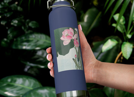 Blooming Lotus Flowers by Ohara Koson Vacuum Insulated Bottle, 22oz