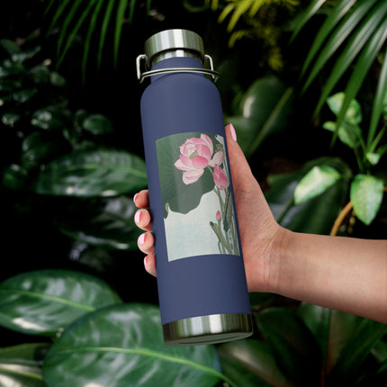 Blooming Lotus Flowers by Ohara Koson Vacuum Insulated Bottle, 22oz