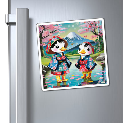 Rainy Day Ducks Magnets (3 Sizes)