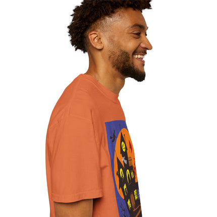 Halloween Night at the Haunted House Unisex Garment-Dyed T-shirt