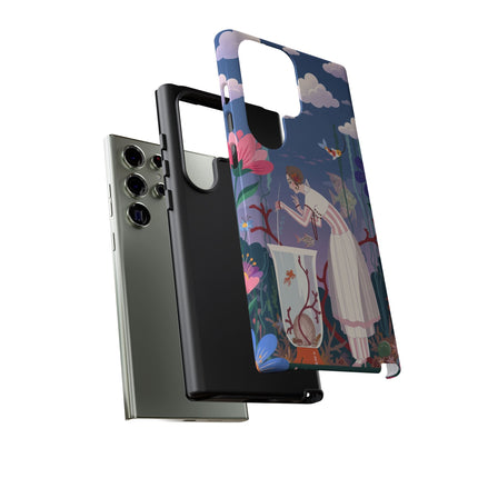 🐠🌸 The Enchanted Aquarium Garden Phone Case – Art Deco Underwater Fantasy