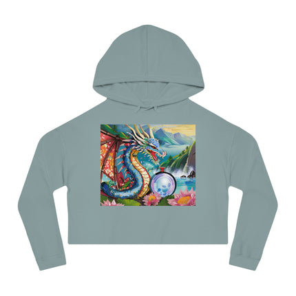 Wisdom's Guardian Cropped Hooded Sweatshirt