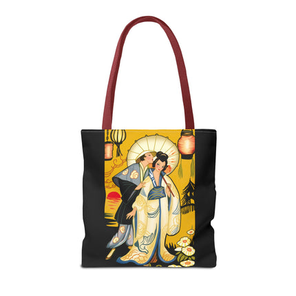 Golden Embrace Tote Bag (AOP)