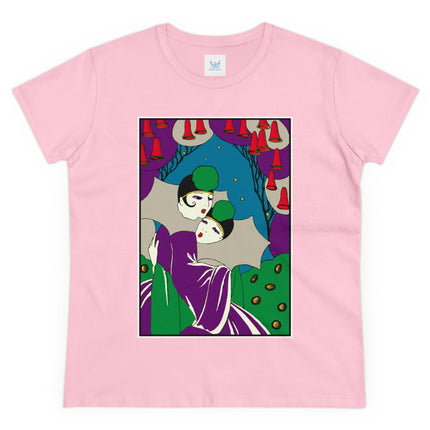 Two Pierrots Women's Midweight Cotton Tee