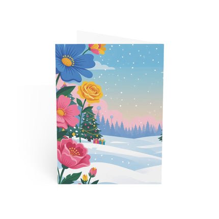 🌹🎄 The Lady Of The Christmas Rose Greeting Card – Art Deco Holiday Elegance