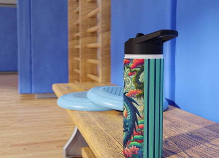Mystic Guardian of the Sky Stainless Steel Water Bottle, Standard Lid