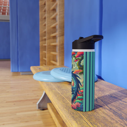 Mystic Guardian of the Sky Stainless Steel Water Bottle, Standard Lid
